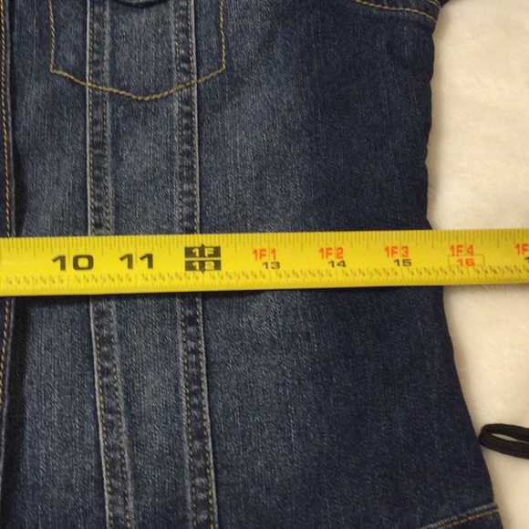 PLACE 🌼 DENIM JEAN JACKET Girls SIZE 10-12 Excellent Condition - Picture 8 of 10